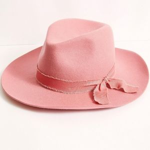Free People Pink Kanan Felt Hat